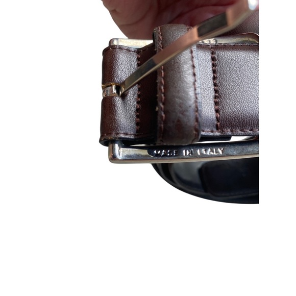 Ermenegildo Zegna Dark Leather Brown belt size 38 - Picture 3 of 9